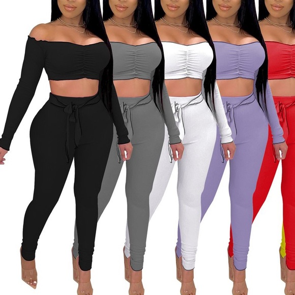 Stylish Black 2pc Set - Picture 2 of 2